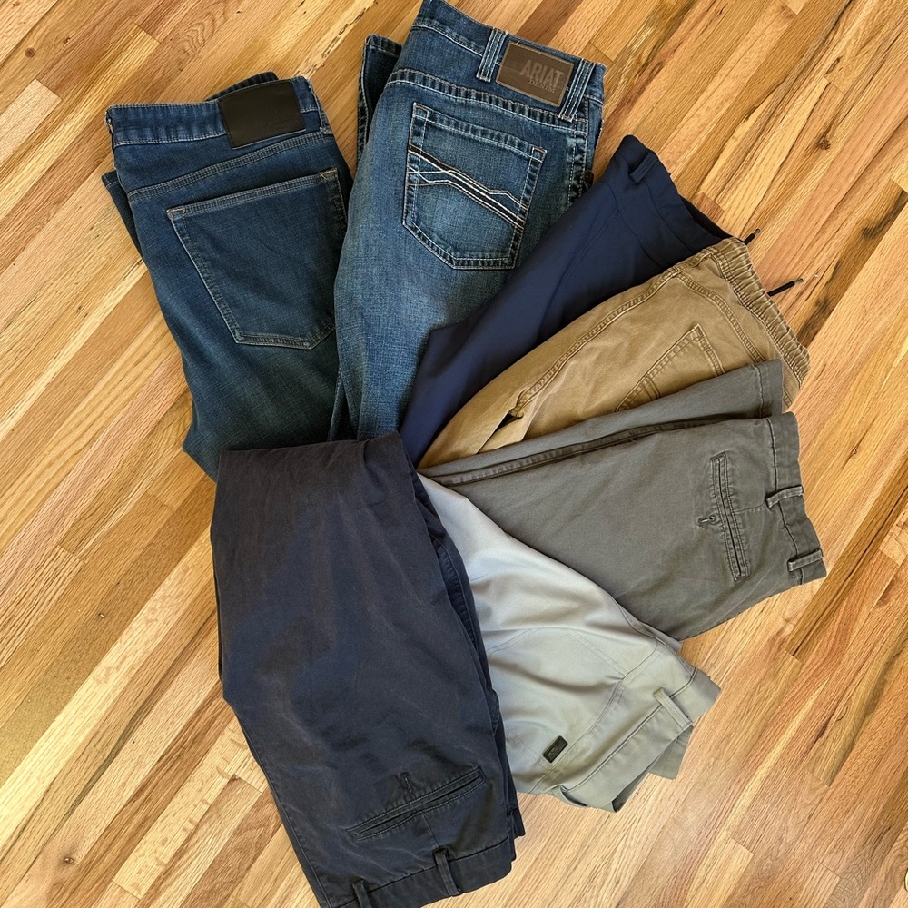 7 Men's pants bundle lot